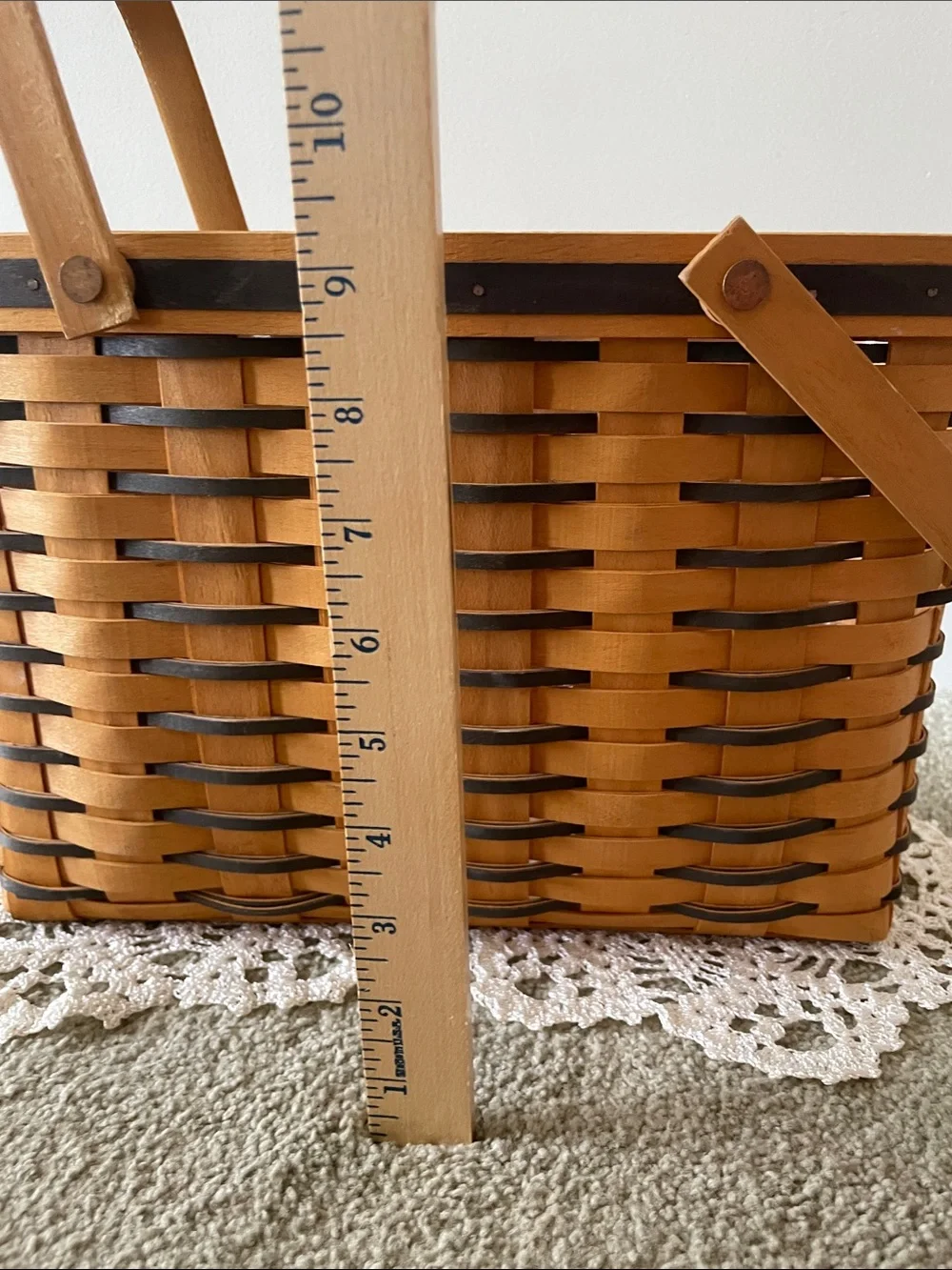 Longaberger 1998 Cherished Memories basket Blue